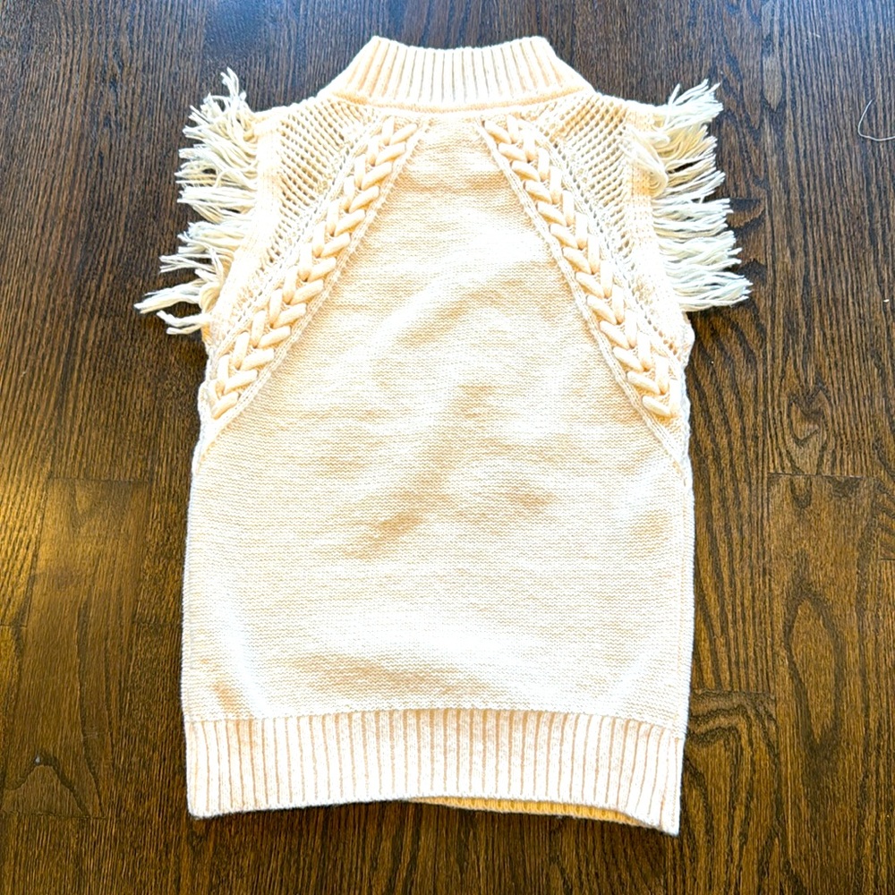 &Merci fringed sweater tank